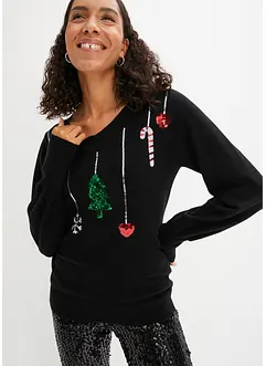 Finstrikket genser, bonprix