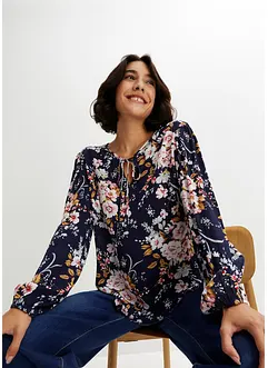 Bluse med print, av bærekraftig viskose, bonprix