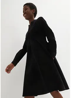 Kjole i kordfløyel i bomull, bonprix