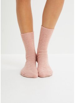 Strikkede sokker (3-pack) med flettemønster, bpc bonprix collection