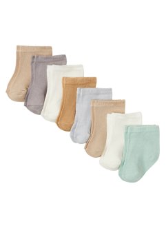 Baby-sokker (8-pack) med økologisk bomull, bpc bonprix collection