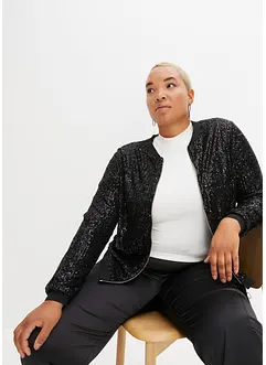 Bomberjakke med paljetter, bonprix