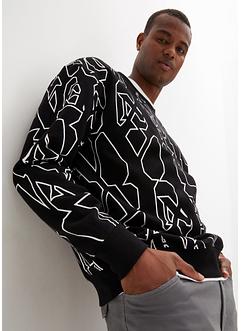Sweatshirt av økologisk bomull, Loose Fit, RAINBOW