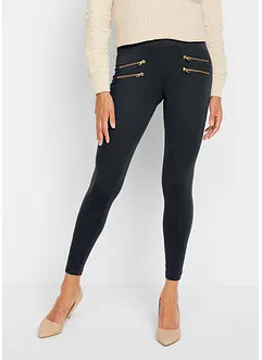 Leggings med komfortlinning og dekorative glidelåser, bonprix