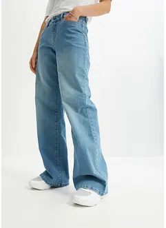 Wide Leg-jeans, Mid Waist, stretch, bonprix