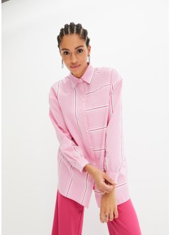 Stripet skjortebluse, Oversized, bpc bonprix collection