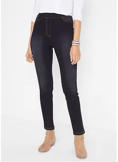 High Waist jeggings i lett, elastisk termo-materiale med komfortlinning., bonprix