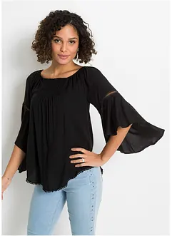 Bluse i 100% viskose, bonprix