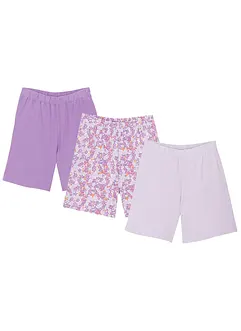 Jerseyshorts i 100% økologisk bomull (3-pack), bonprix