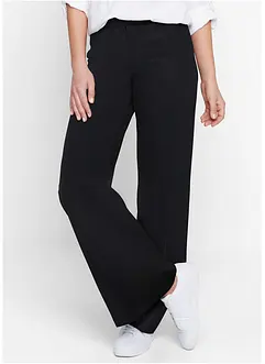 Bukse med stretch og komfortlinning, Flared, bonprix