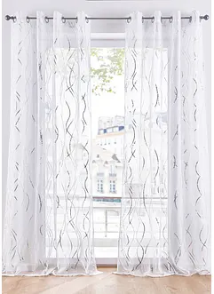 Gardin med glanset print (1-pack), bonprix