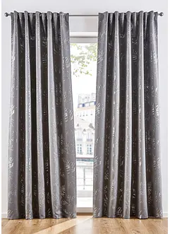 Lystett gardin med glans-print (1-pack), bonprix