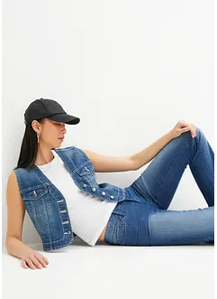 Jeansvest med stretch, bonprix