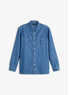 Jeansskjorte i ren bomull, bonprix