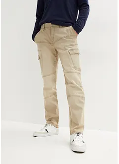 Regular Fit cargo-stretchjeans, Straight, bonprix