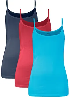 Singlet i 100% bomull (3-pack), bonprix