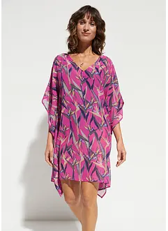 Tunika-strandkjole i chiffon, bonprix