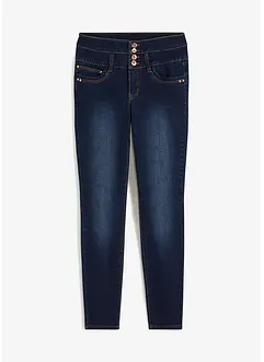 High Waist Jeans med lang knappestolpe, bonprix