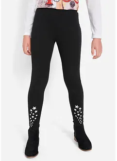 Leggings i elastisk materialmiks med økologisk bomull, bonprix