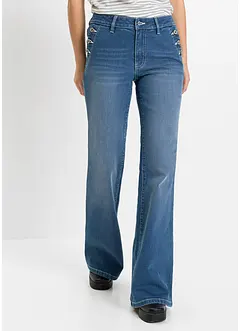 Bootcut-jeans Mid Waist, økologisk bomull, bonprix