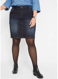 Jeansskjørt med stretch, bonprix
