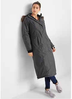 Outdoor-kåpe med fuskepels, vanntett, bonprix