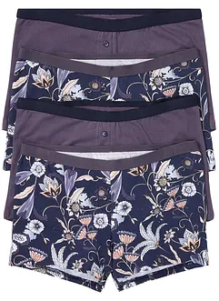 Boxer til dame (4-pack) med økologisk bomull, bonprix