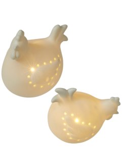 LED-pyntegjenstand høner (2-delt sett), bpc living bonprix collection
