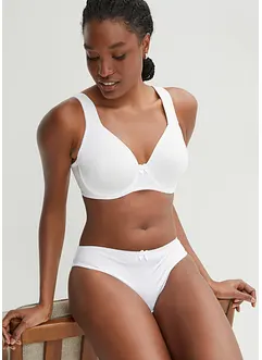 T-skjorte-BH med spiler og glanseffekt (2-pack), bonprix