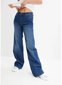 Wide Leg-jeans, Mid Waist, stretch, bonprix