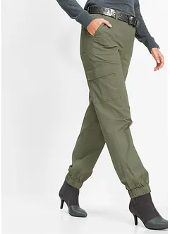 Cargobukse i bomull med stretch, bonprix