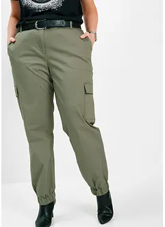Cargobukse i bomull med stretch, bonprix
