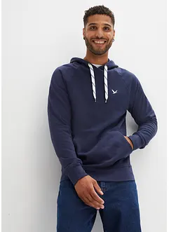 Sweatshirt med hette av ren økologisk bomull, bonprix