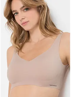 Vattert Feel Comfort Lasercut-T-skjorte-BH uten bøyle, bonprix