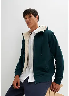 Varmende hettejakke med mykt fleecefôr, bonprix