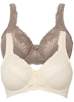 Minimizer-BH med vatterte stropper (2-pack), bonprix