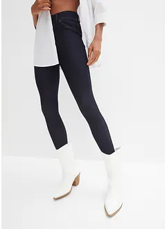 Leggings i denim look av bomullsmiks, bonprix