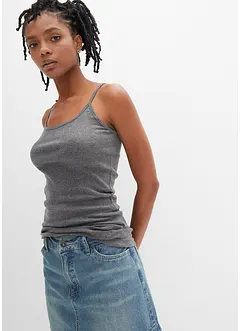 Stroppetopp i 100% bomull (2-pack), bonprix