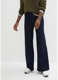 Wide Leg-jeans High Waist, komfortlinning, bonprix