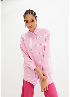 Skjortebluse i ren bomull, bonprix