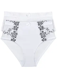 Figurformende truse (2-pack) av resirkulert polyamid, bonprix