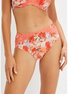 Truse med høy midje og blonder, bonprix