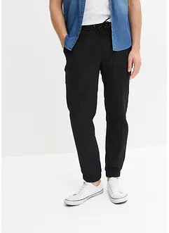 Regular Fit slip on-bukse i musselin, Tapered, bonprix