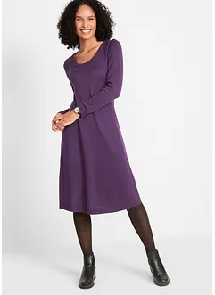 Strikkekjole i utsvingt modell, bonprix