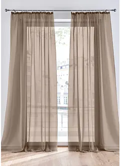 Gardin av lett voile (2-pack), bonprix