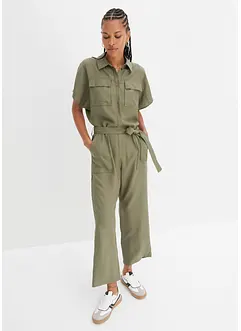 Jumpsuit med belte, bonprix