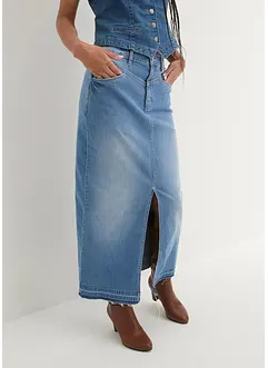 Langt jeansskjørt, bonprix