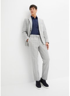 Dress i seersucker, Slim Fit (2 delt sett): Blazer og bukse, bpc selection