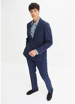 Dress i lin Slim Fit (2-delt sett): Blazer og bukse, bonprix