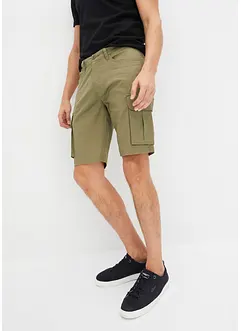 Bermudashorts med stretch og cargolommer, Regular Fit, bonprix